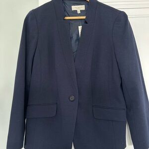 Talbots Women's Elegant Navy Blazer